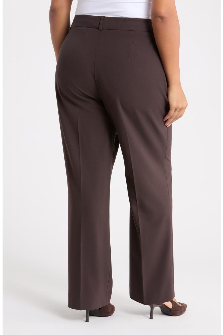 Bird's-Eye Straight Leg Pants, Alternate, color, ESPRESSO