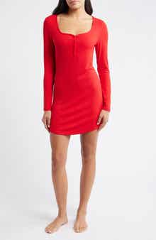 Open Edit Daydream Rib Henley Sleepshirt