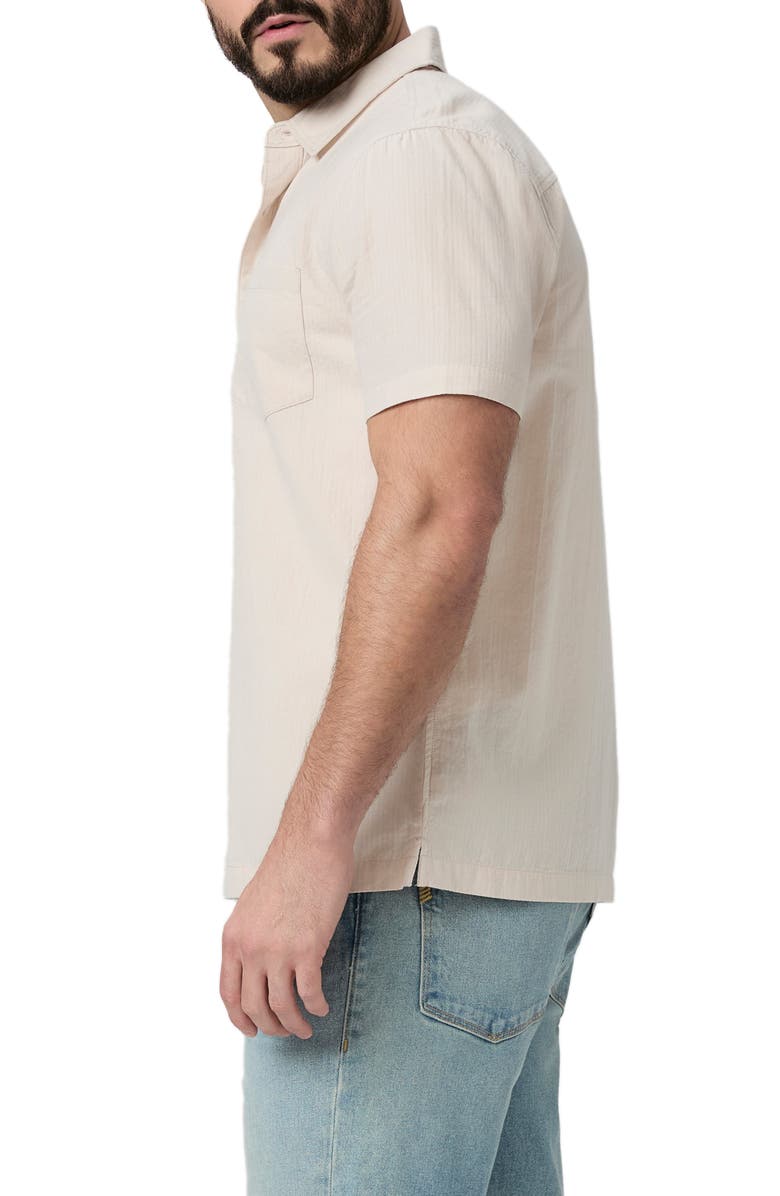 PAIGE Desoto Short Sleeve Pima Cotton Button-Up Shirt, Alternate, color, 