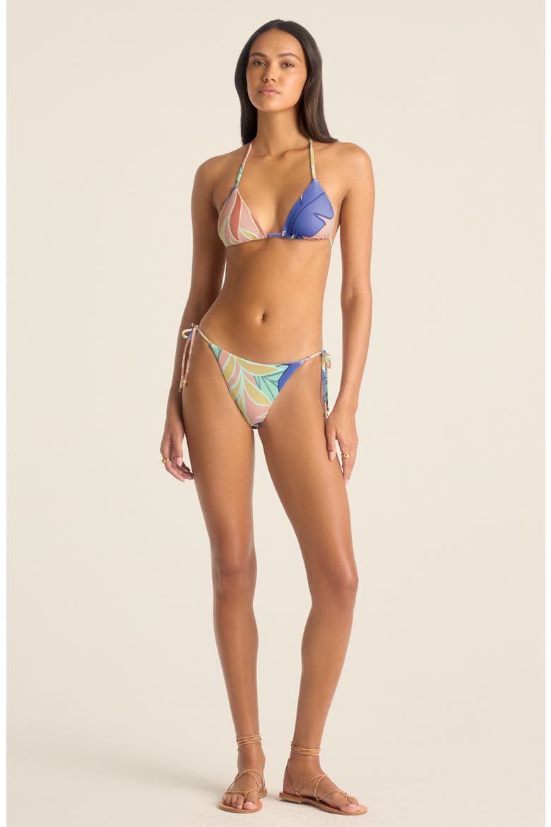 Elle Side Tie Bikini Bottoms, Alternate, color, RETRO JUNGLE
