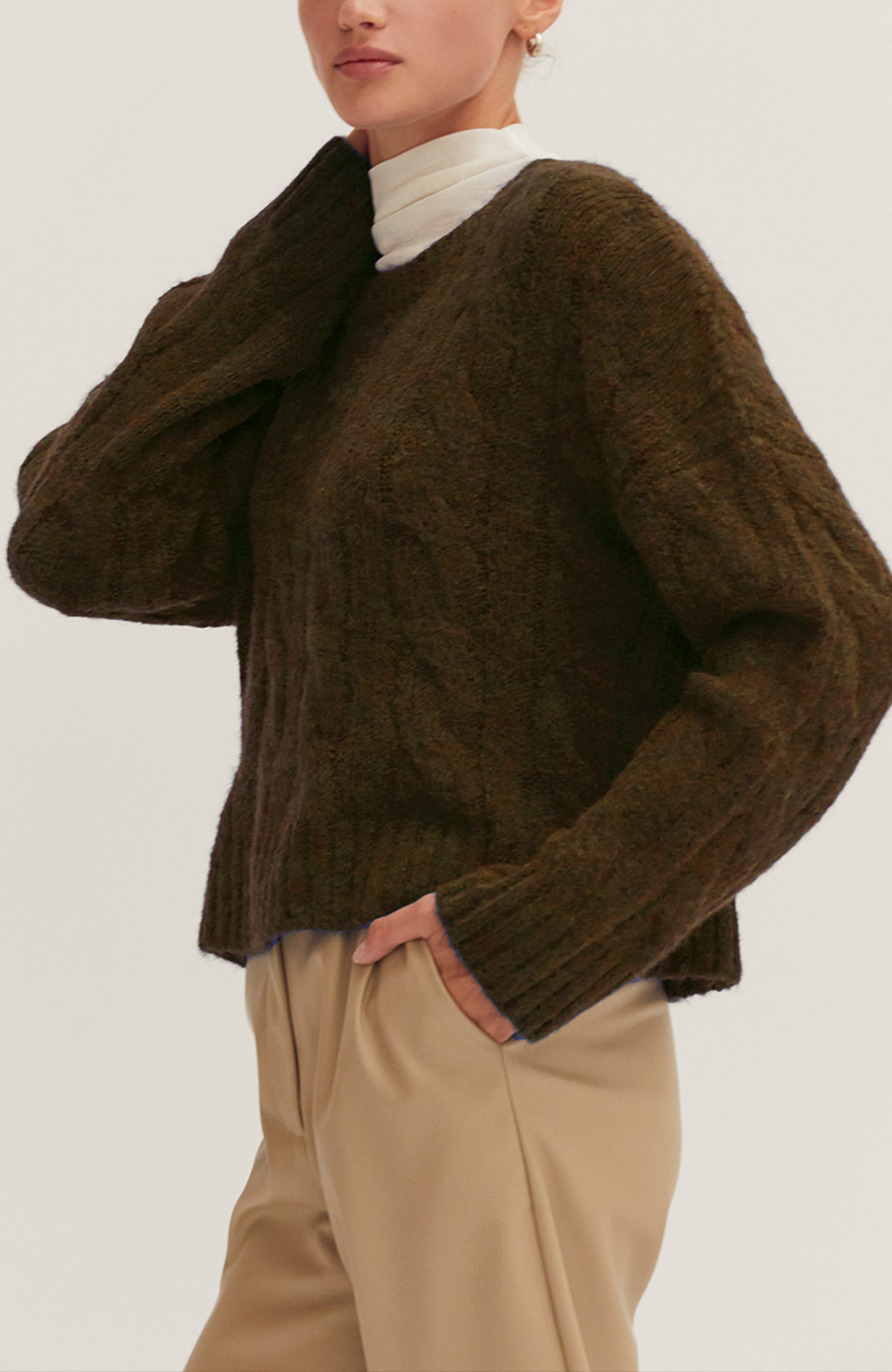 Cable Knit Sweater - image 4