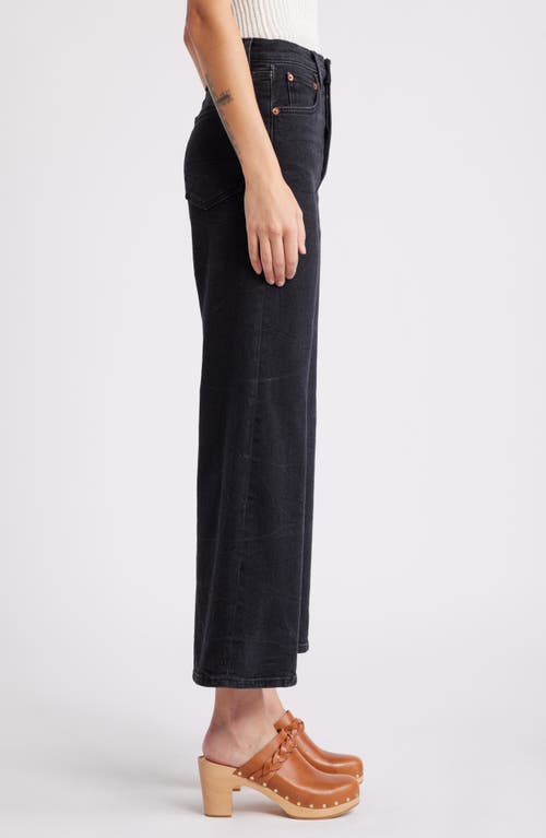 RE/DONE RE/DONE HIGH WAIST CROP WIDE LEG JEANS 