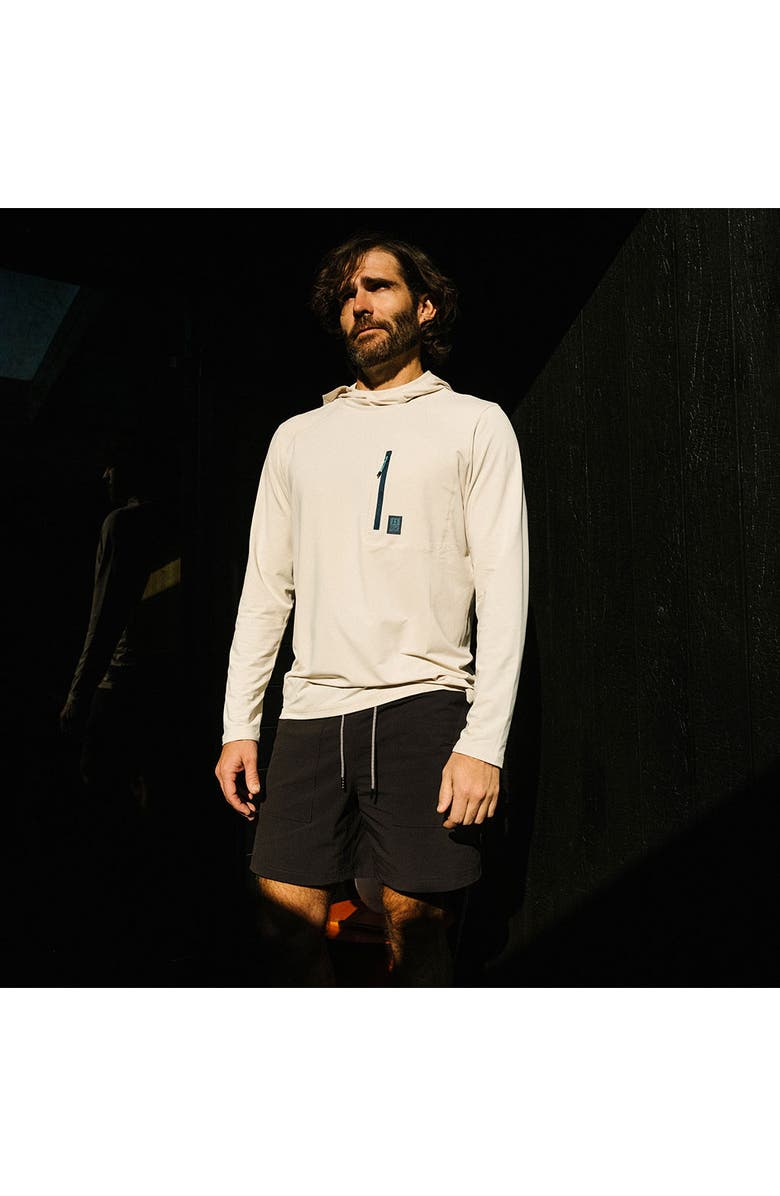 Topo Designs Men's Sun Hoodie, Alternate, color, Bone White