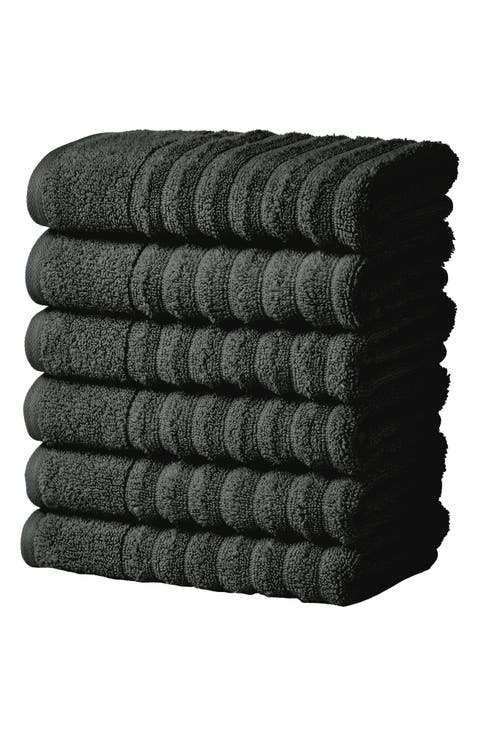 Combed Cotton 6-Pack Hand Towels