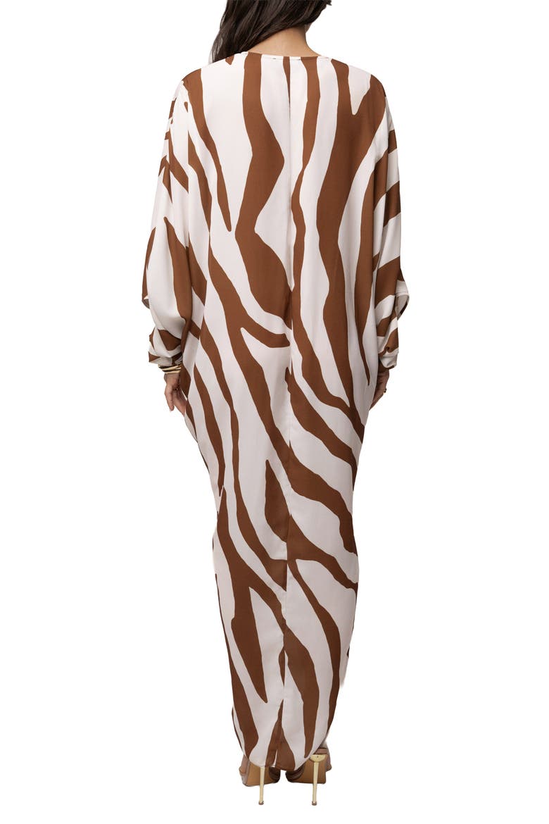 Longer Days Cover Up Dress, Alternate, color, Brown Zebra