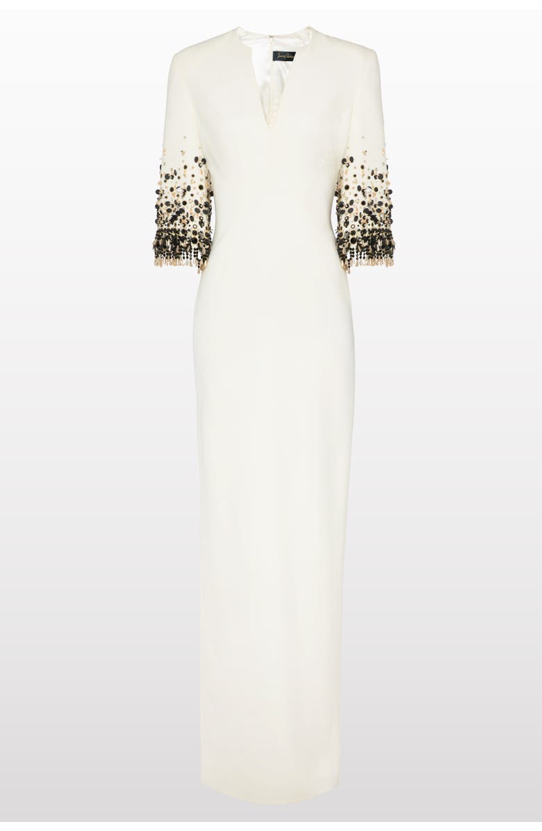 Jenny Packham Ruth Gown Dress, Main, color, Vanilla