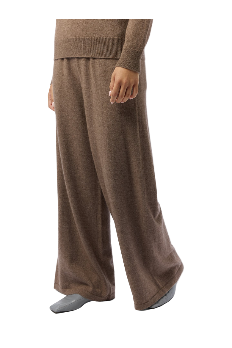 Wide-Leg Cashmere Pants, Main, color, taupe