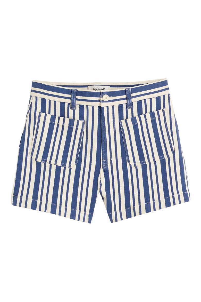 The Emmy Stripe Patch Pocket Shorts, Alternate, color, WATERFALL STRIPE