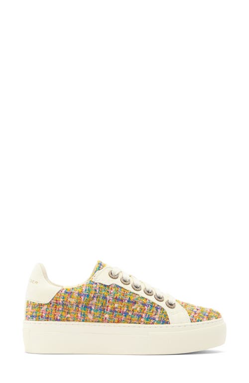 Kurt Geiger London Greenwich Jewel Platform Sneaker In Yellow Multi