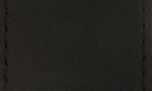 Janessa Leone Golden Buckle Leather Belt In Black