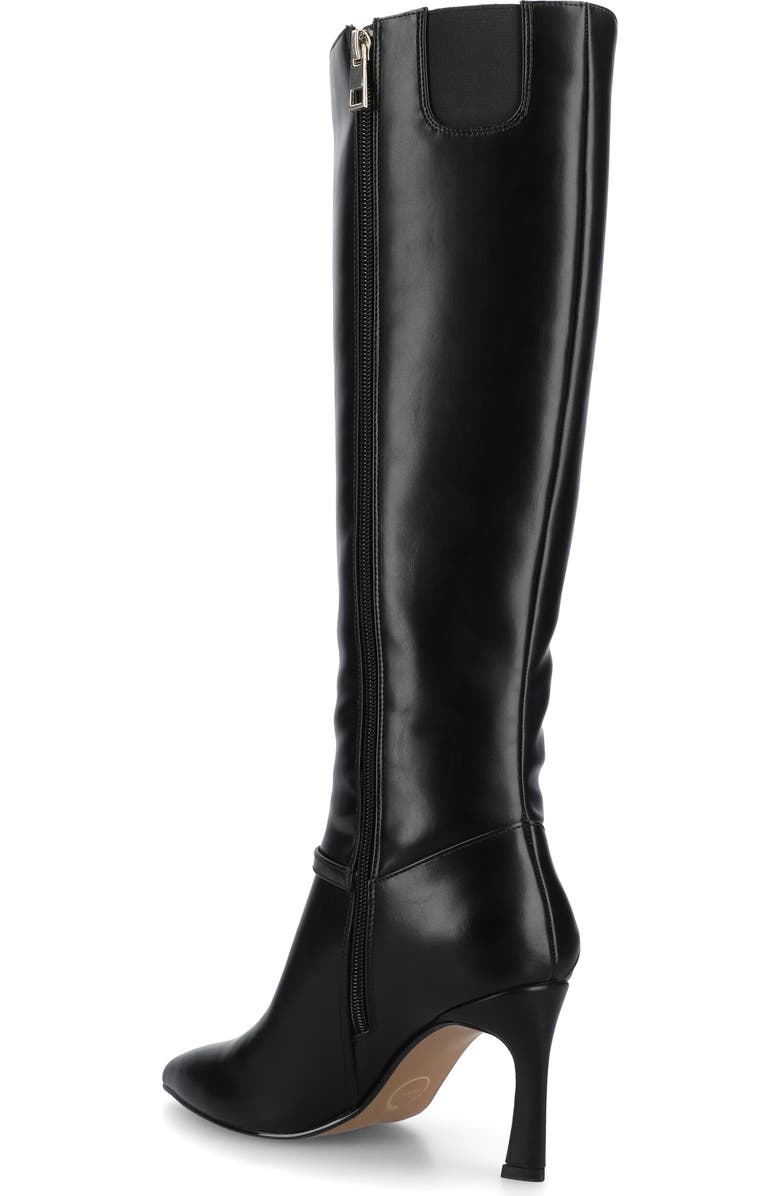 Journee Collection Elara Tall Boot, Alternate, color, Black