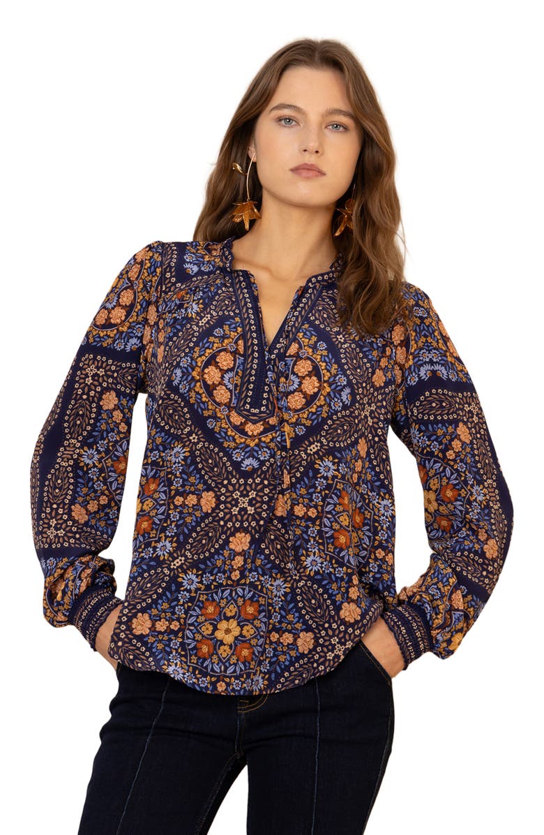 Hale Bob Raina Silk Top, Alternate, color, 