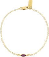 Set & Stones Marquise Birthstone Bracelet