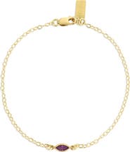 Set & Stones Marquise Birthstone Bracelet