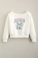 Treasure & Bond Kids' Wide Neck Graphic Sweatshirt
