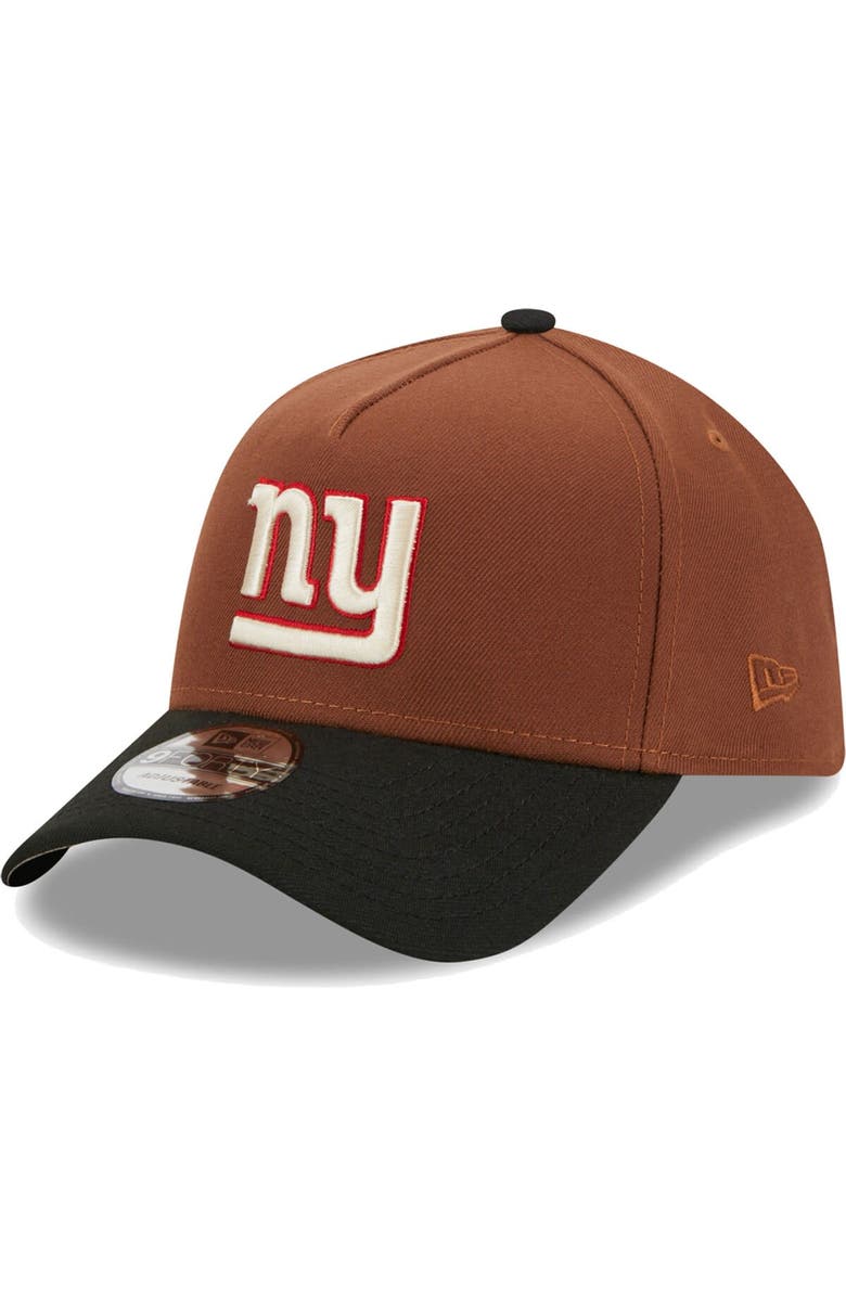 New Era Men's New Era Brown/Black New York Giants Harvest A-Frame Super Bowl XXI 9FORTY Adjustable Hat, Alternate, color, 