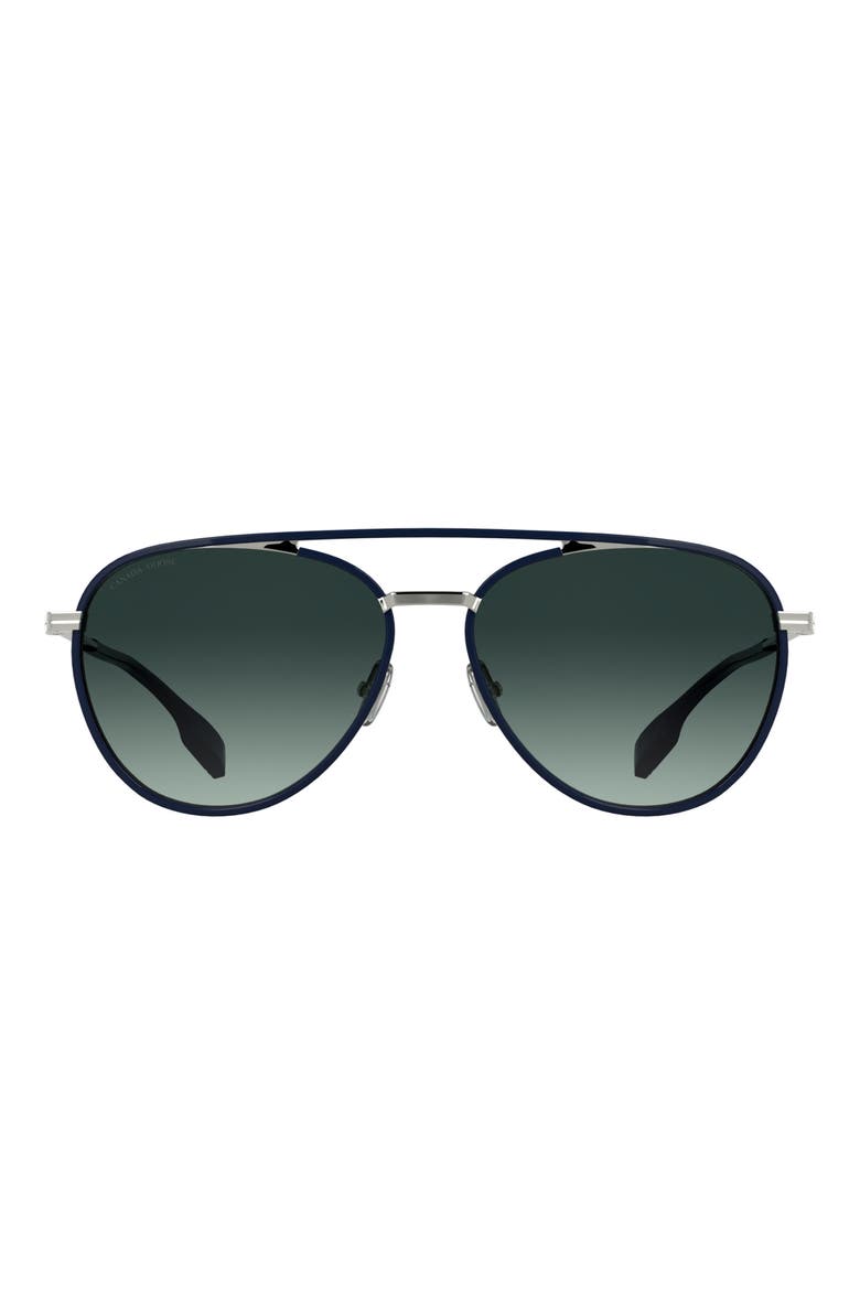 59mm Aviator Sunglasses, Main, color, BLUE