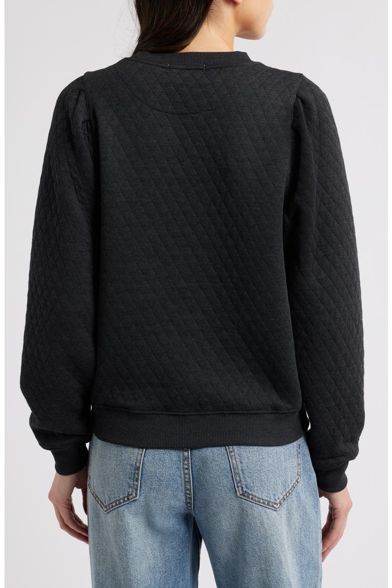 Corbet Quilted Sweatshirt, Alternate, color, CHARCOAL
