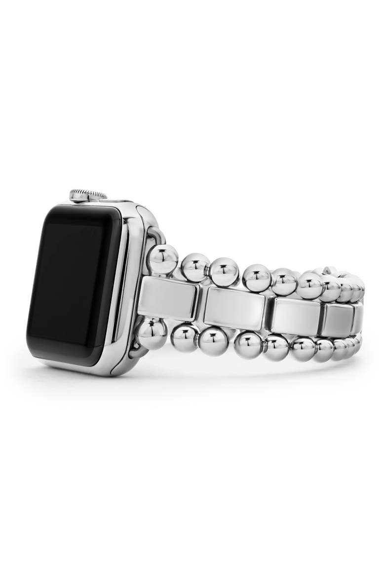 Smart Caviar Apple Watch® Watchband, Alternate, color, SILVER