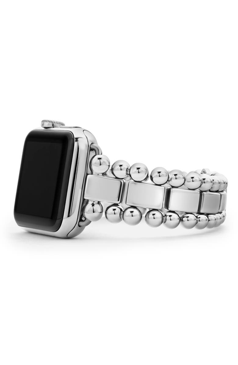 LAGOS Smart Caviar Apple Watch<sup>®</sup> Watchband, Alternate, color, Silver