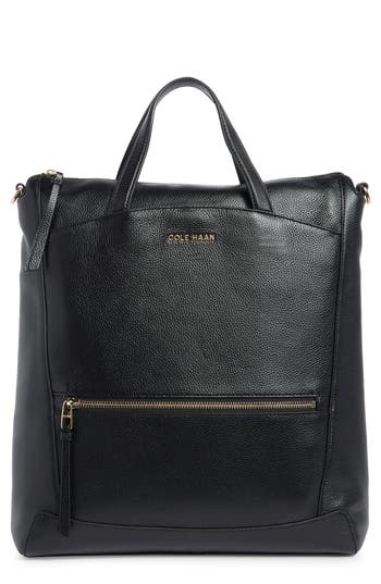 Cole Haan Grand Ambition Convertible Backpack In Black