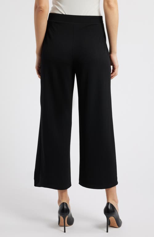 Anne Klein Crop Palazzo Pants In Anne Black