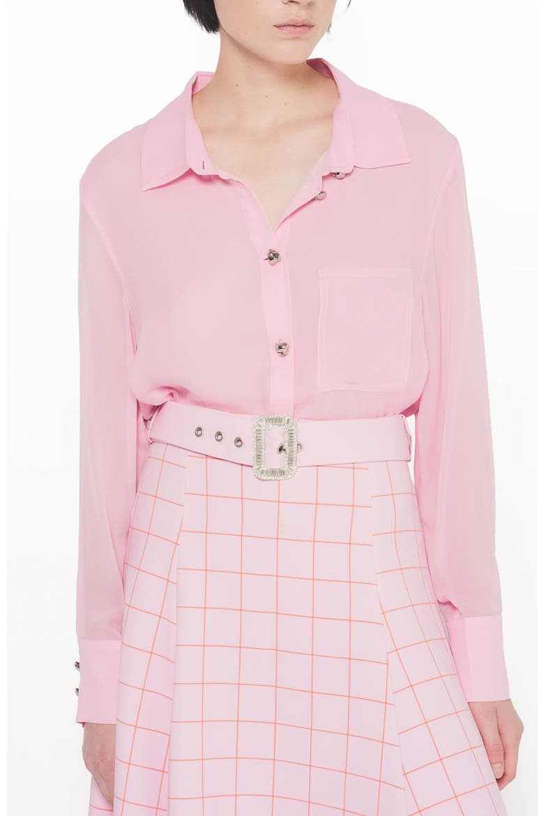 Leo Blouse, Alternate, color, Cherry Blossom