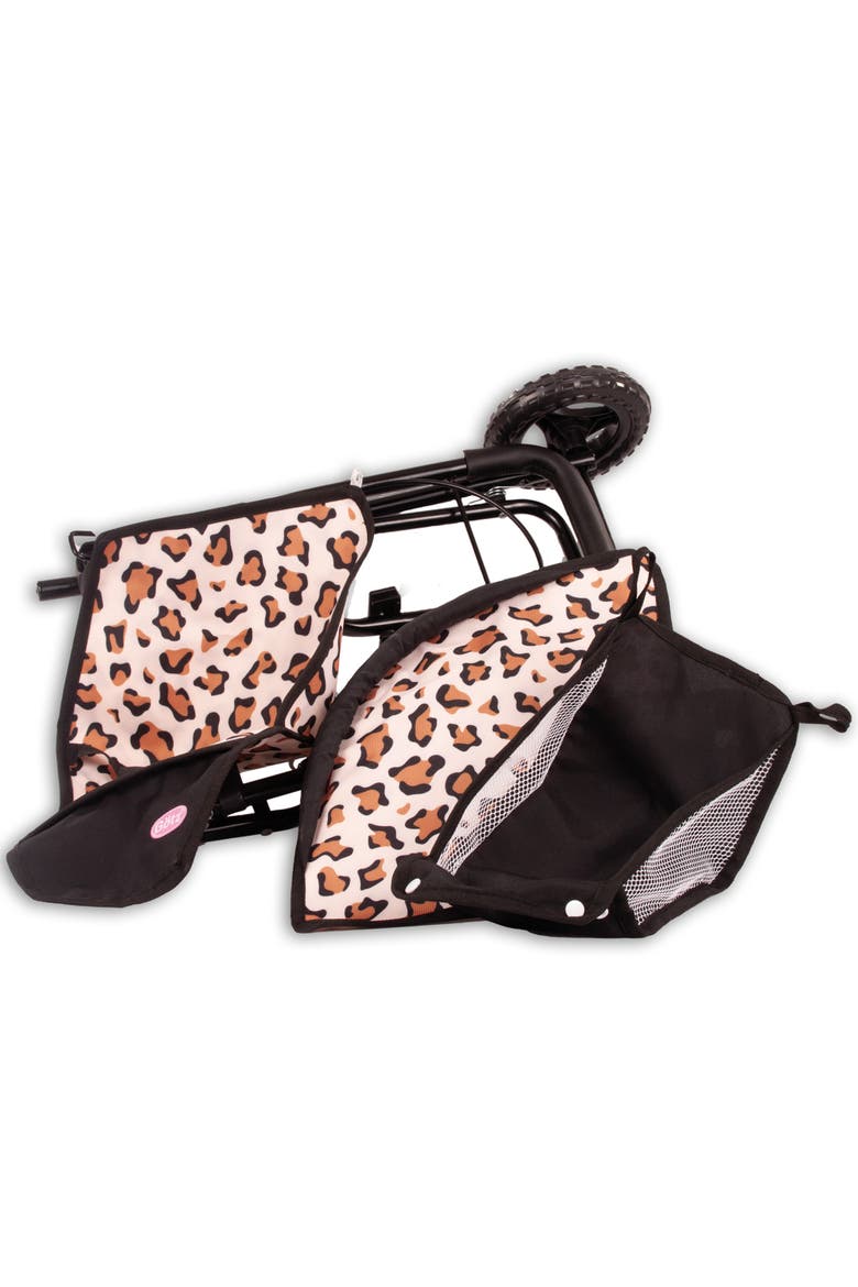 3 Wheel Doll Buggy, Little Tiger, Foldable Toy Stroller, Dolls Up to 19.5 Inches, Alternate, color, Multicolored