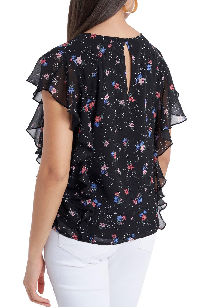 1.STATE Floral Flutter Sleeve Blouse, Alternate, color,