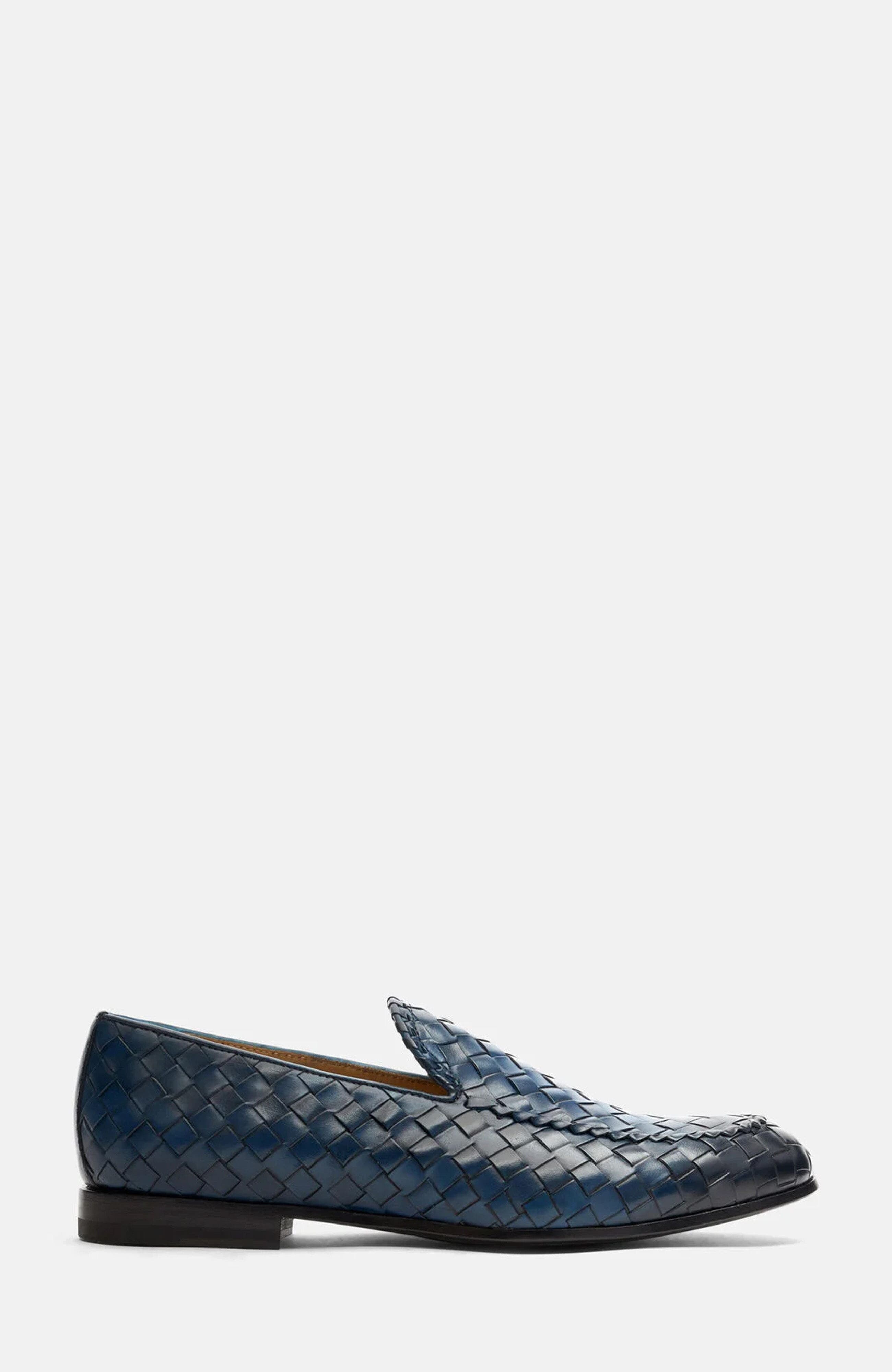 Vittorio Loafers, Alternate, color, Blue - Calf