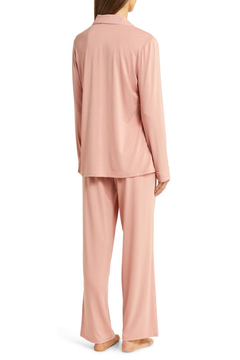 Moonlight Eco Knit Pajamas, Alternate, color, PINK GLASS
