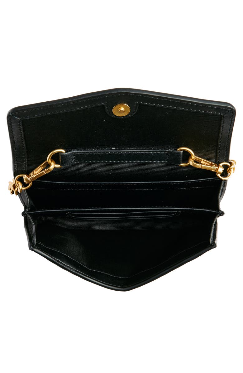 Vince Camuto Barn Quilted Leather Wallet on a Chain, Alternate, color,