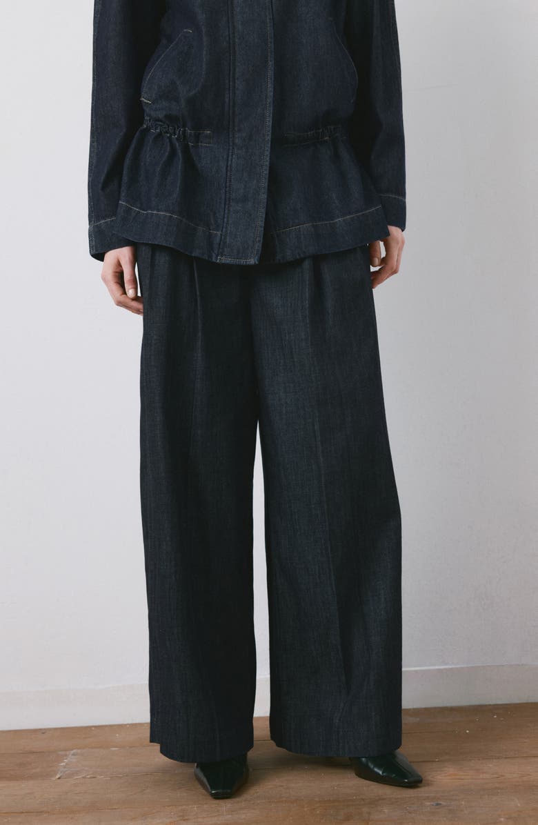 MANGO Wide Leg Trouser Jeans, Alternate, color, Open Blue