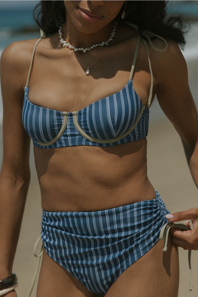 Harbor Bikini Top, Alternate, color, Blue