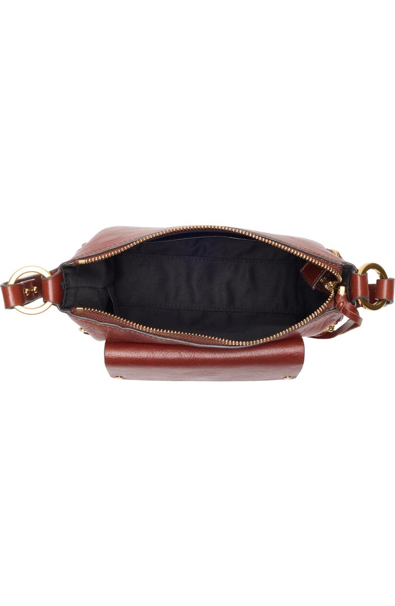 Rebecca Minkoff Mini Mab Leather Shoulder Bag, Alternate, color, Sienna