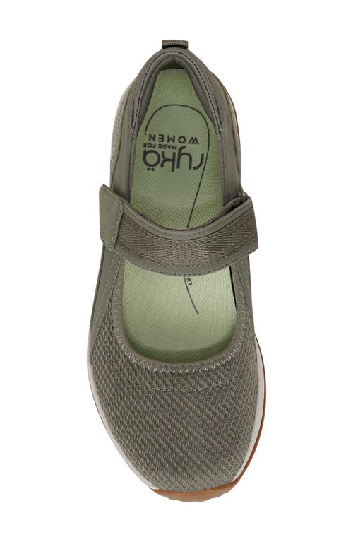 Ryka Rykä Echo Knit Mary Jane Sneaker In Vetiver Green