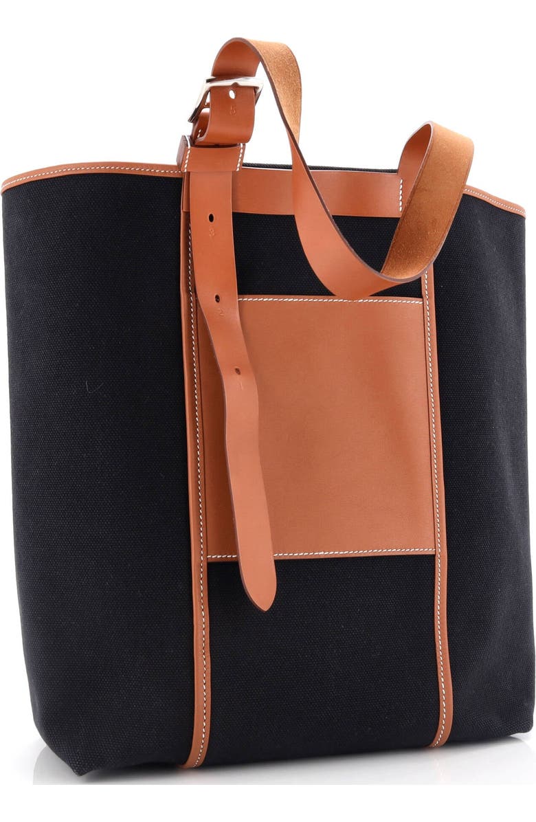 Pre-Owned Hermes Etriviere Pocket Tote Toile and Leather 27, Alternate, color,