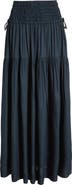 Elan Smocked Cover-Up Midi Skirt