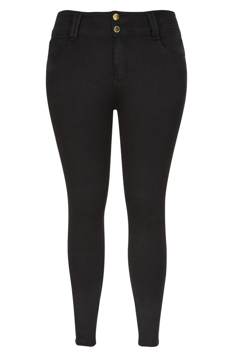 City Chic Asha High Rise Ankle Skinny Jeans, Alternate, color,