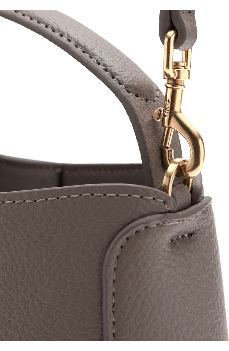 MANGO Small Crossbody Bucket Bag, Alternate, color, Light/ Pastel Brown