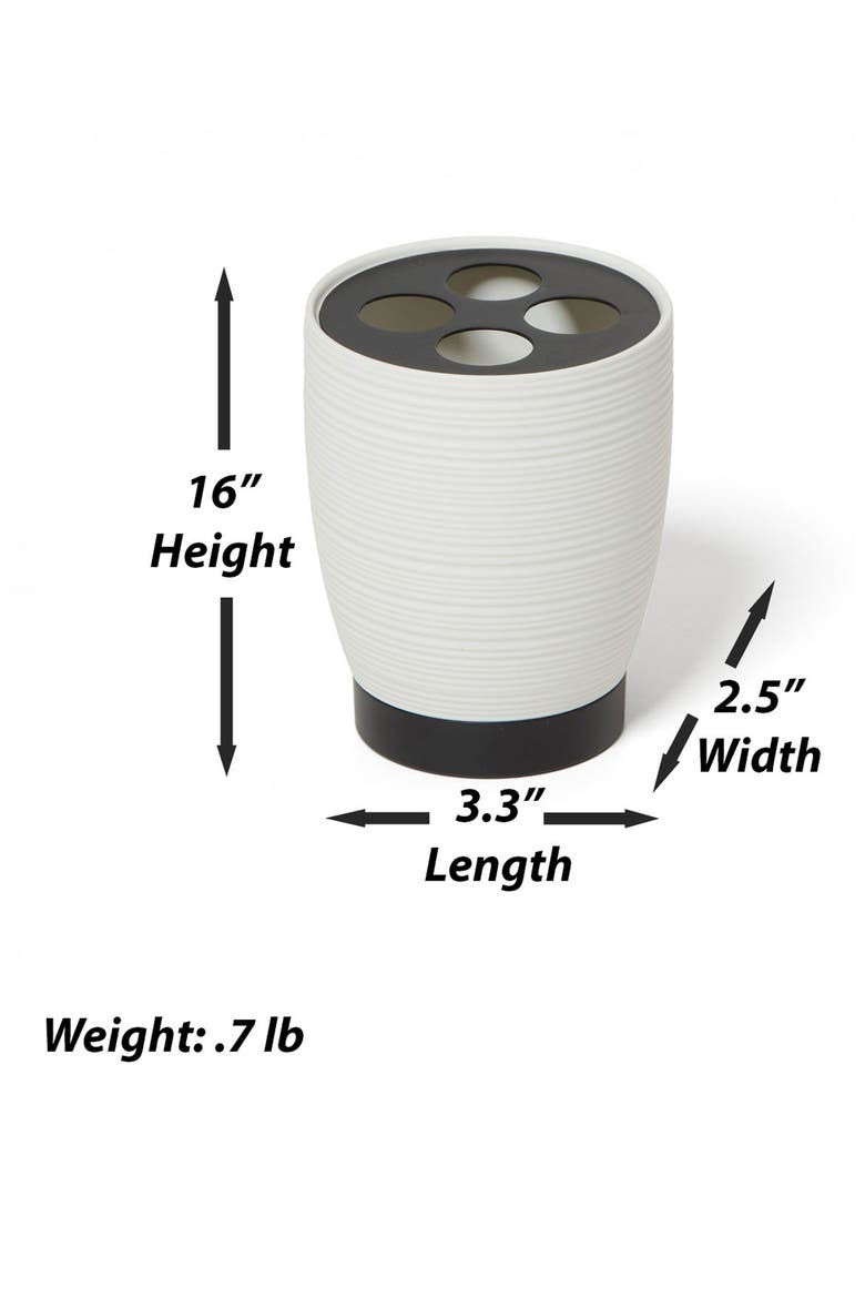 Dubai 3-Piece Bathroom Accessory Set, Alternate, color, WHITE
