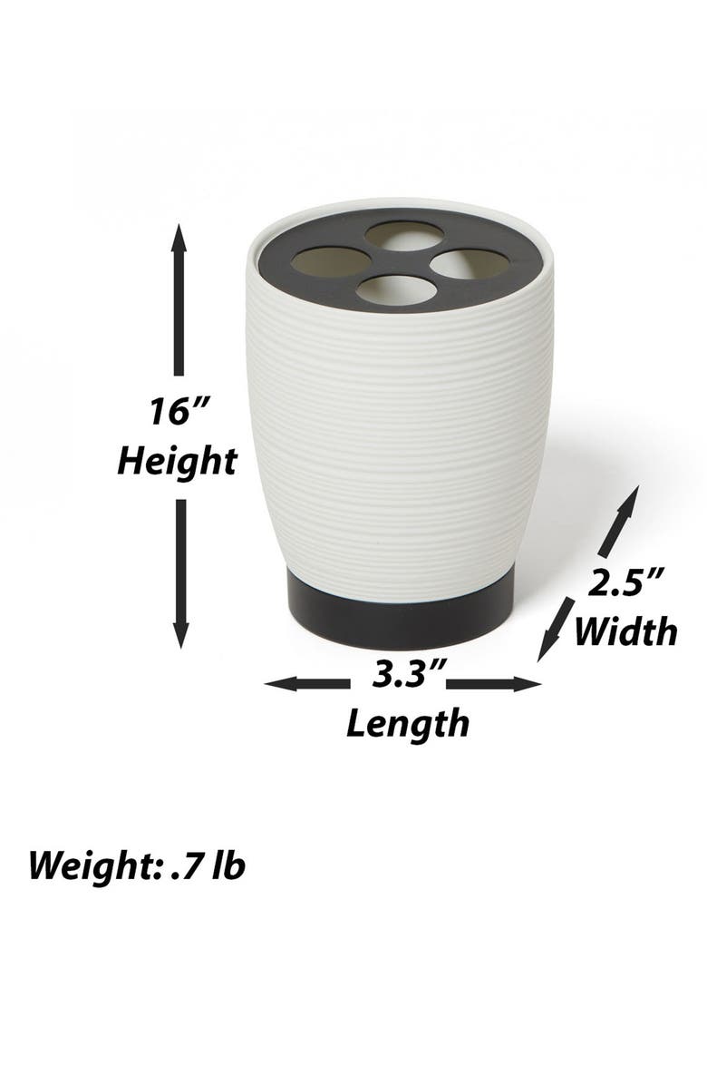 ROSELLI TRADING COMPANY Dubai 3-Piece Bathroom Accessory Set, Alternate, color, White