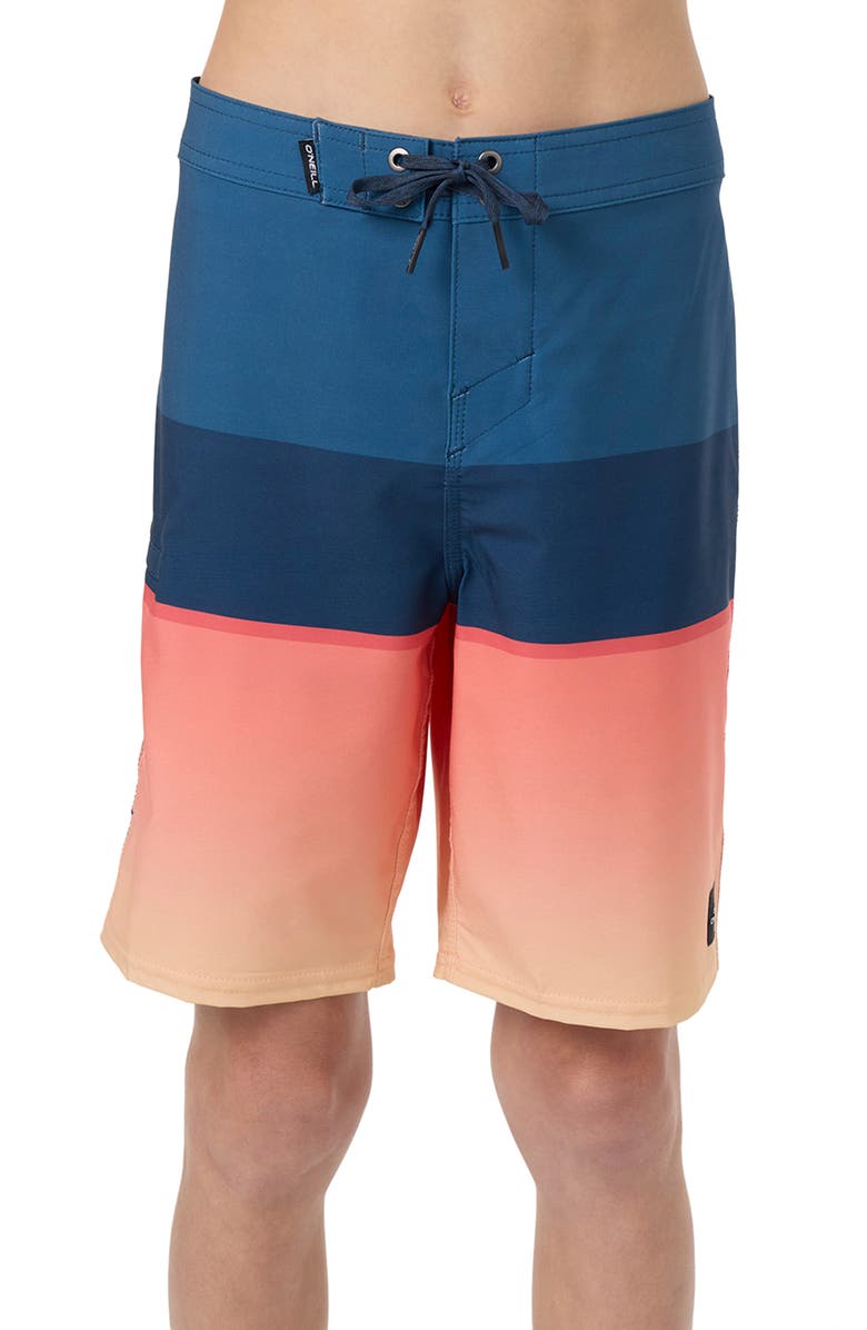 O'Neill Kids' Hyperfreak Heat Block Swim Trunks, Alternate, color, Persimmon