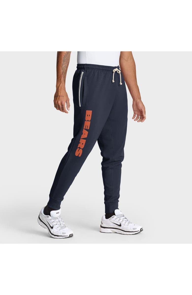 Nike Men's Nike Navy Chicago Bears Sideline Ground Game Performance Taper Pants, Main, color, Navy