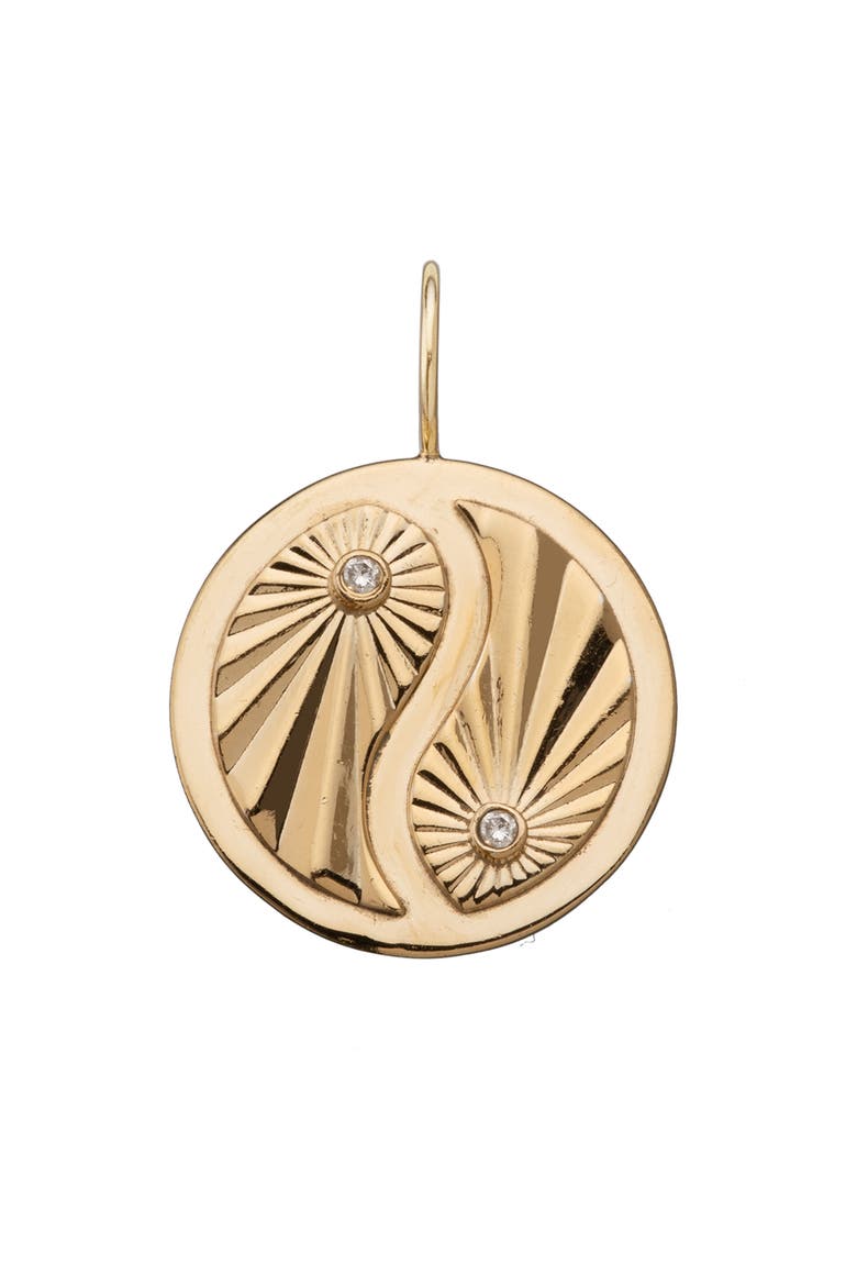 Monroe Charm, Main, color, 14K YELLOW GOLD PLATED SILVER