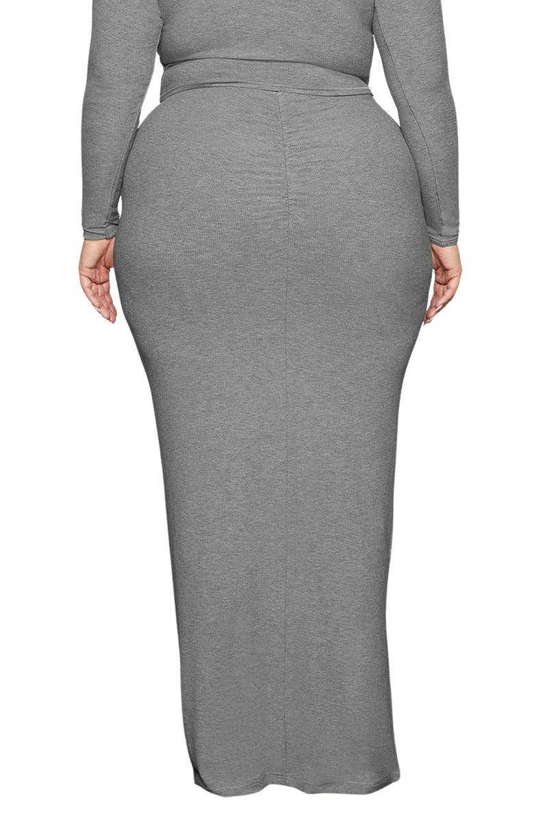 SKIMS Soft Lounge Long Skirt, Alternate, color, Heather Gray