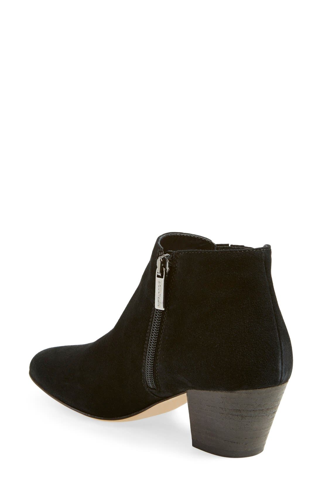 'Fallyn' Weatherproof Ankle Bootie (Nordstrom Exclusive), Alternate, color, BLACK SUEDE