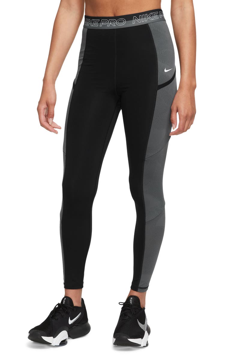 Nike Pro High Rise 7/8 Leggings, Main, color, 