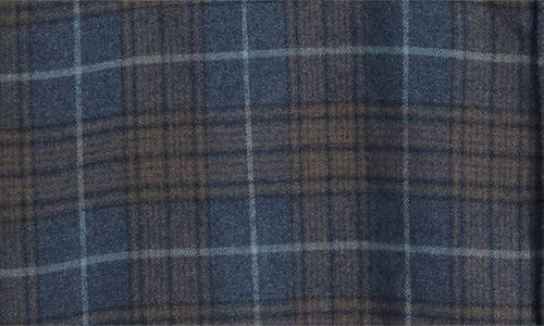 Ag Wayne Plaid Button-up Work Shirt In Blue
