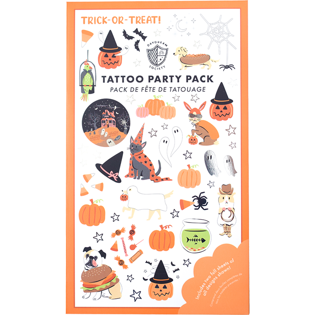 Daydream Society Trick Or Treat Street Tattoo Party Pack In Multi